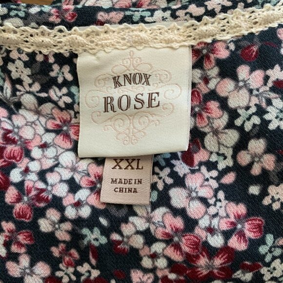 NWT Knox Rose Women's Tassel Trim Dress BOHO Priarie Sz XXL/18 #26A - Picture 8 of 9